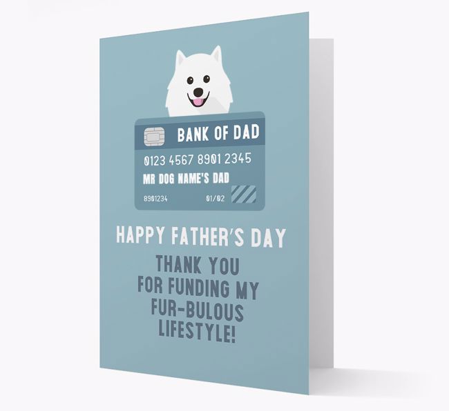 Personalized 'Bank of Dad' Card with {breedFullName} Icon